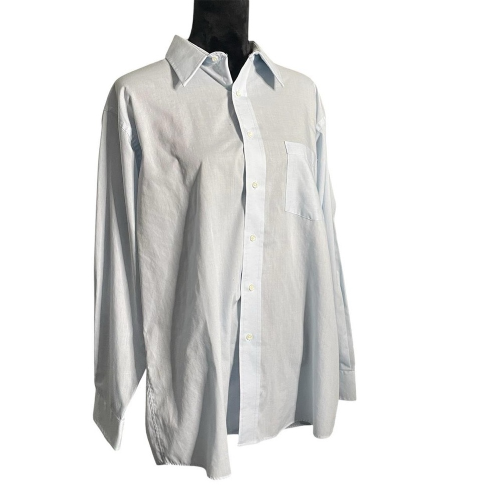 Men's Classic Powder Blue Button-Up